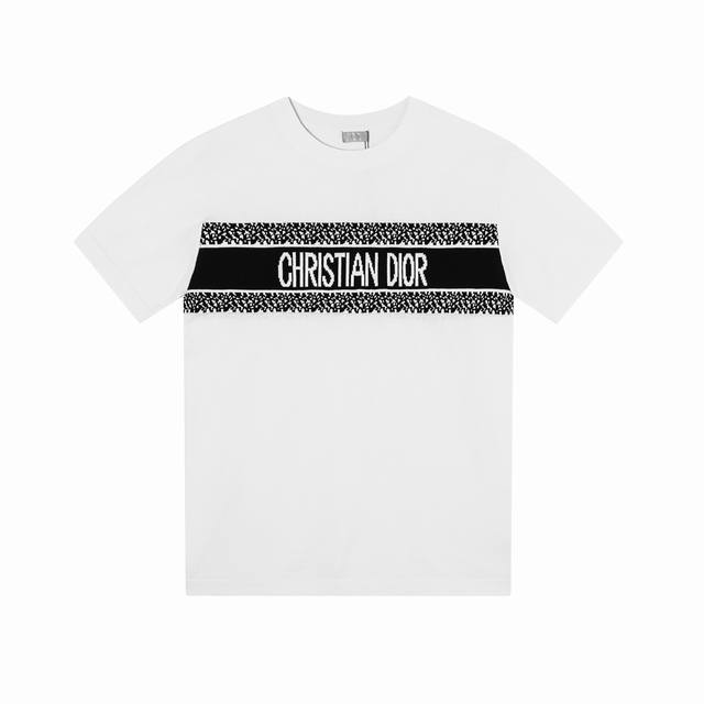 Style number: A04 Dior 25Ss new jacquard knitted letter Logo short-sleeved T-shi