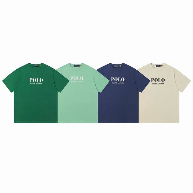 Style: 508 Ralph Lauren 25Ss Summer New 3D Silicone Polo Embossed Round Neck T-s