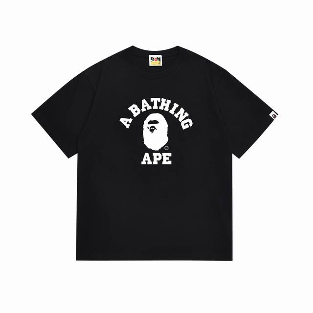 Sc134# Top version Bape ape head letter logo pattern printed short-sleeved T-shi