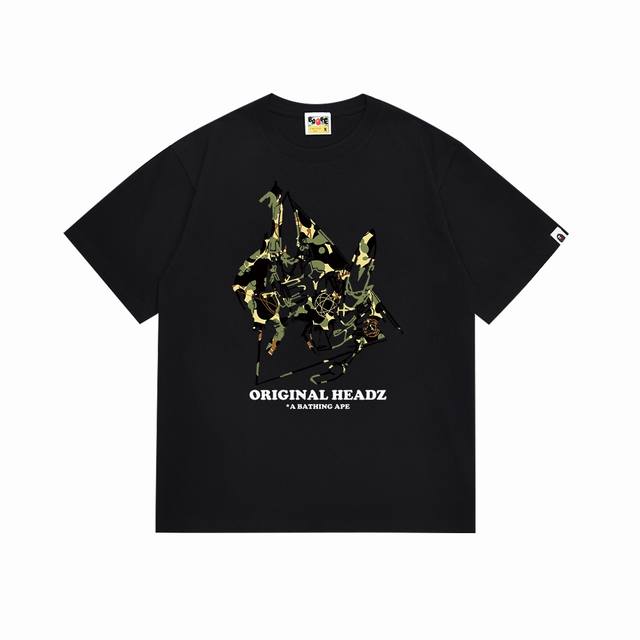 Sc131# Top version Bapeunkle co-branded printed short-sleeved T-shirt Made of 26