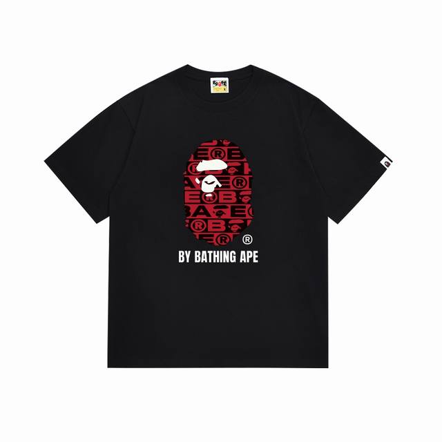 Sc120# Top version Bape camouflage ape head letter print short-sleeved T-shirt M
