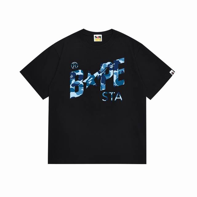 Sc116# Top version Bape camouflage star logo letter print short-sleeved T-shirt