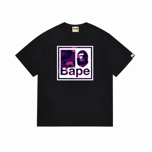Sc106# Top version Bape camouflage ape head letter print short-sleeved T-shirt M