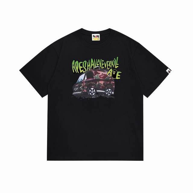 Sc103# Top version Bape camouflage car graffiti ape head letter print pattern sh