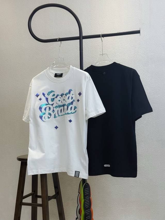 Style No. X202 Good Rand three-dimensional letters, stars, sequins, round neck s