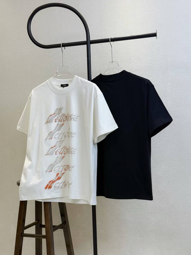 Model No. X200 We11Done flame barrage print round neck short sleeves Couples' sa