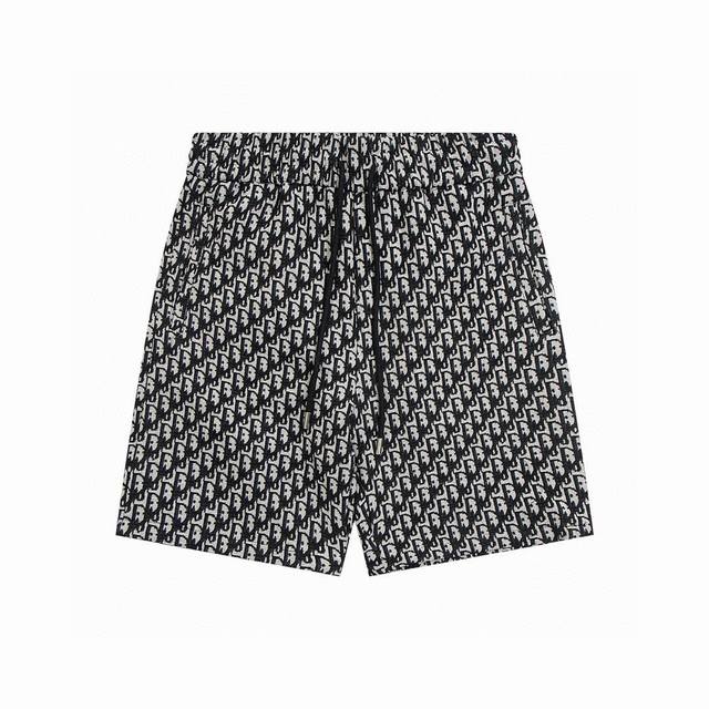 New Model No.: G022 Dior Classic Logo Jacquard Full Print Casual Shorts Couple S