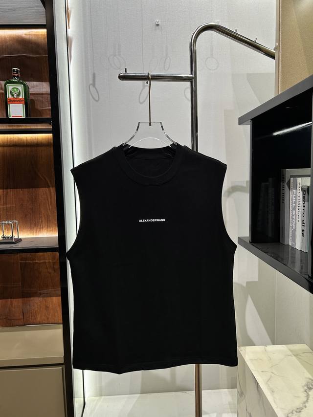 Aw Alexander Wang vest with three-dimensional convex and concave small letters p