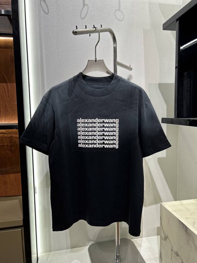 Aw Alexander Wang seven-row letter logo print pattern Improved by the classic se