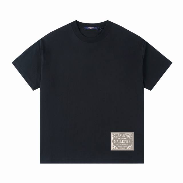 Lv 25Ss Spring and Summer Printed Short T Series -Lv Simple Style Brand T-shirt