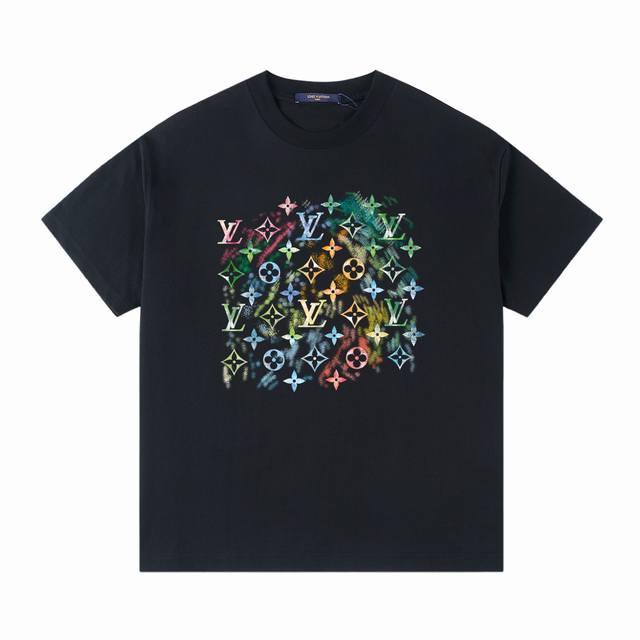 Lv 25Ss Spring and Summer Printed Short T Series -Lv Color Crayon Element Design