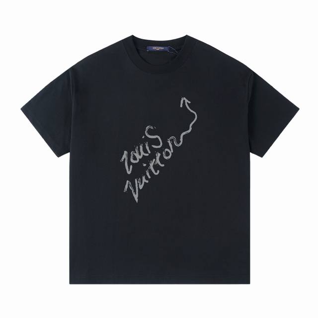 Lv 25Ss Spring and Summer Printed Short T Series -Lv brand classic Logo printed