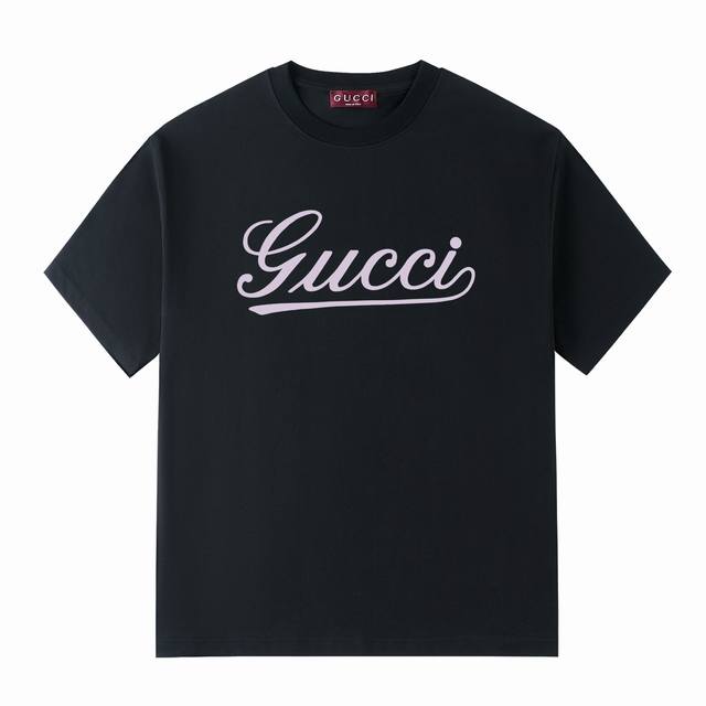 G's 25th summer series Gucci simple brand art font logo - Made of double yarn pu