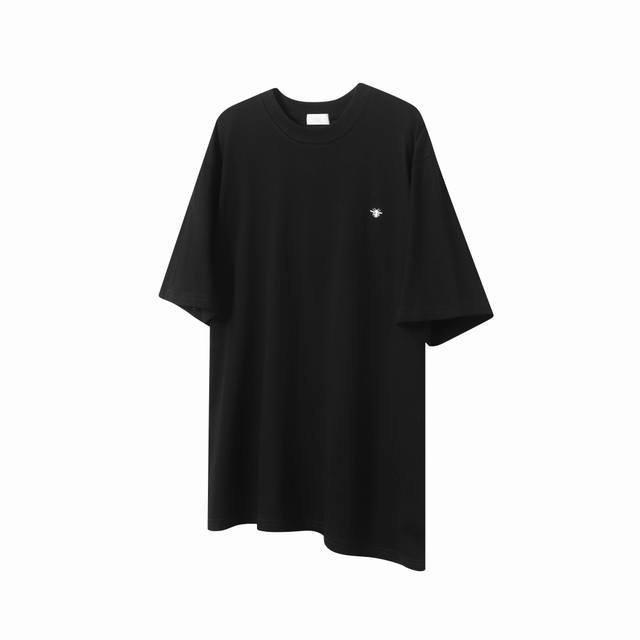 D19 Dior 25Ss bee embroidered short-sleeved T-shirt The fabric is made of 280 gr