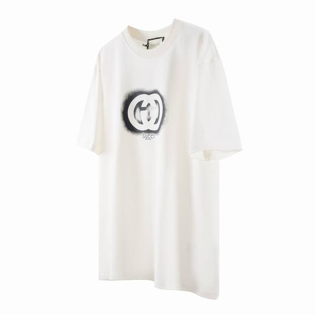 Gucci 24Ss double G interlocking gradient short sleeve G08 . 32-count threaded d