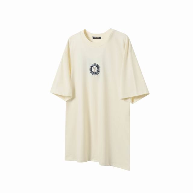 L56 Lv Louis Vuitton 25Ss show ring logo embroidered short sleeves Original 1:1