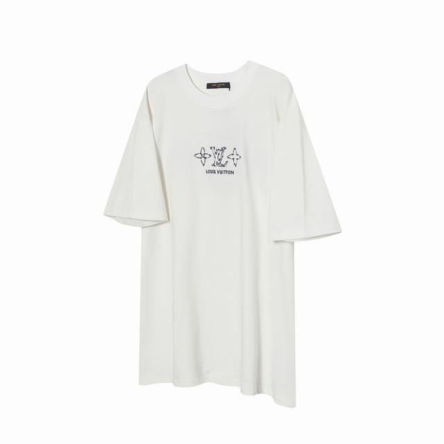 L54 Lv Louis Vuitton 25Ss four-leaf clover arrow indicator embroidery short slee
