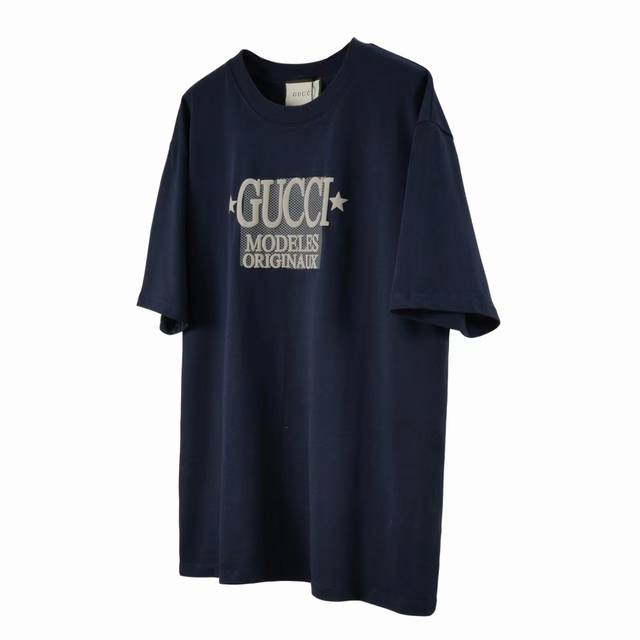 G03 Gucci 24Ss star label short sleeves High temperature foaming printing proces