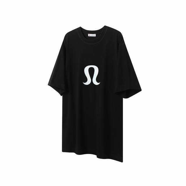 Lu12 Lululemon Lulu 25Ss classic Logo short-sleeved T-shirt The fabric is made o