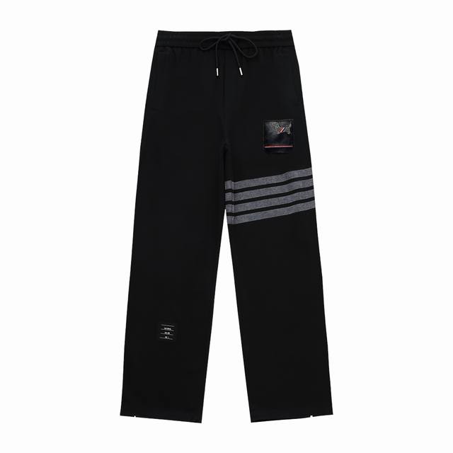 Tb new high street zipper straight casual sports pants not only have the high st