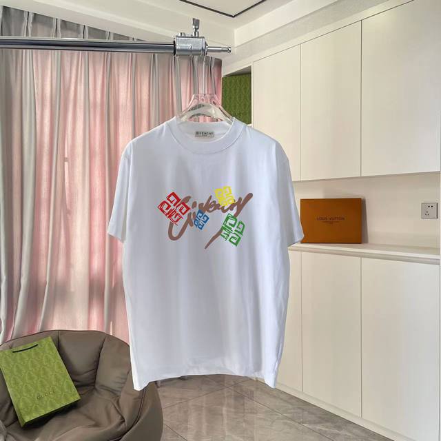 Gvc* Givenchy 2025 summer new personalized letter logo printing custom fabric 30