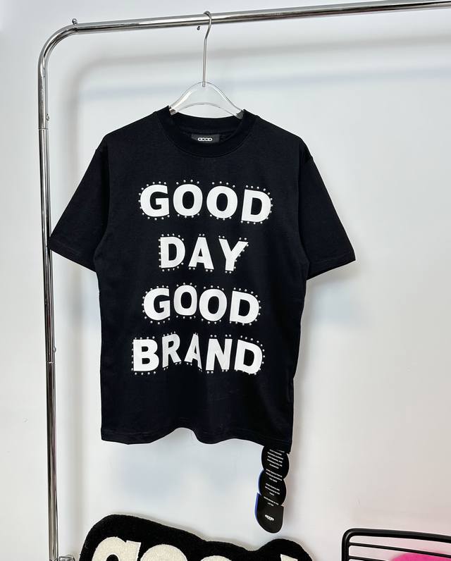 Style number: Hmy145# Goodbrand letter print hot bead couple short-sleeved T-shi