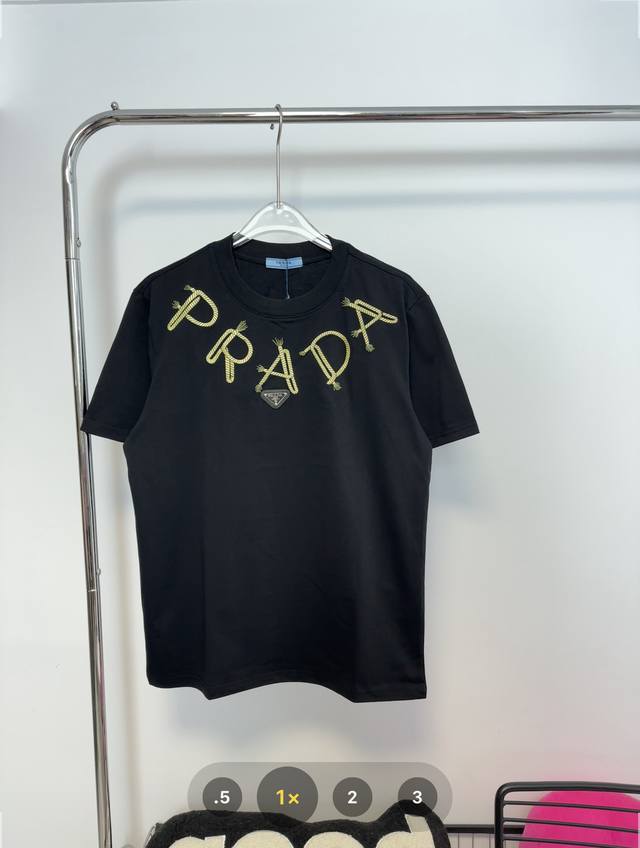 Style number: Hmy136# Prada classic letter logo hemp rope embroidery ten thousan