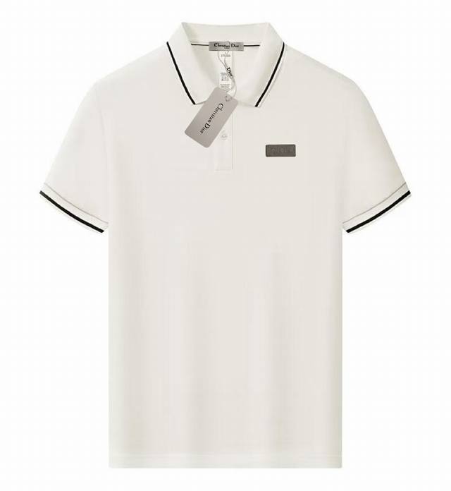 Dior summer new T-shirt with lapel and short sleeves, high quality. Custom-made