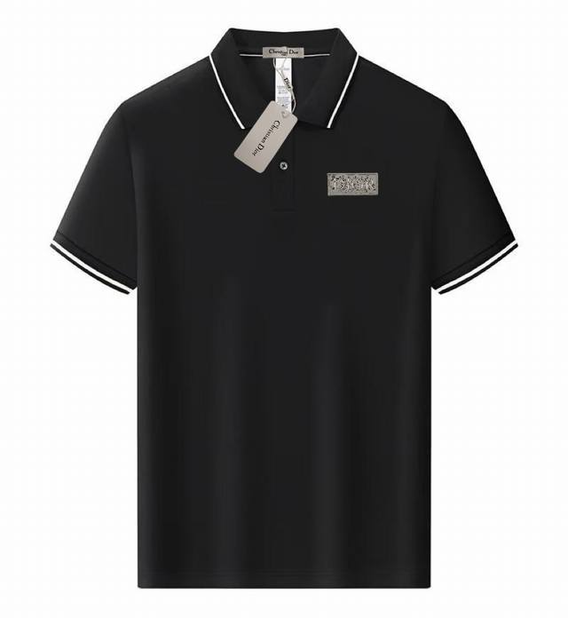 Dior summer new T-shirt with lapel and short sleeves, high quality. Custom-made