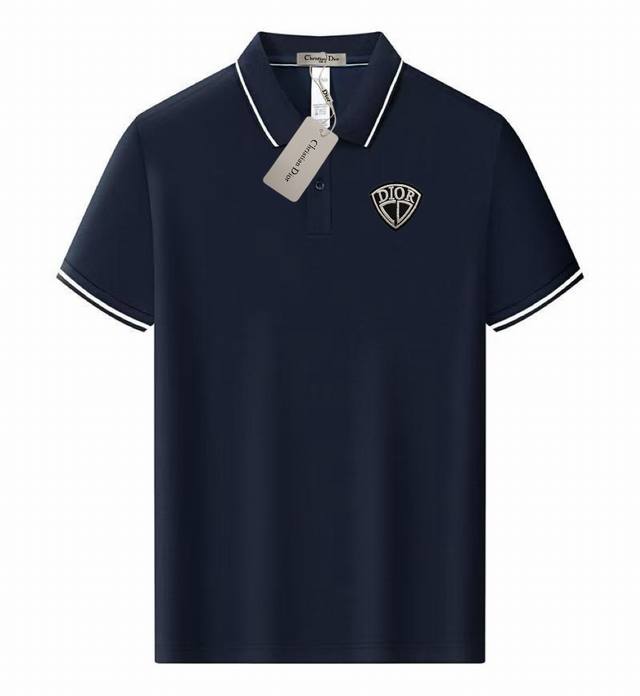 Dior summer new T-shirt lapel short-sleeved Polo shirt, high quality. Custom-mad
