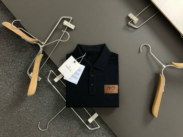 Mon*Cler new summer T-shirt with lapel and short sleeves, custom-made in the cou