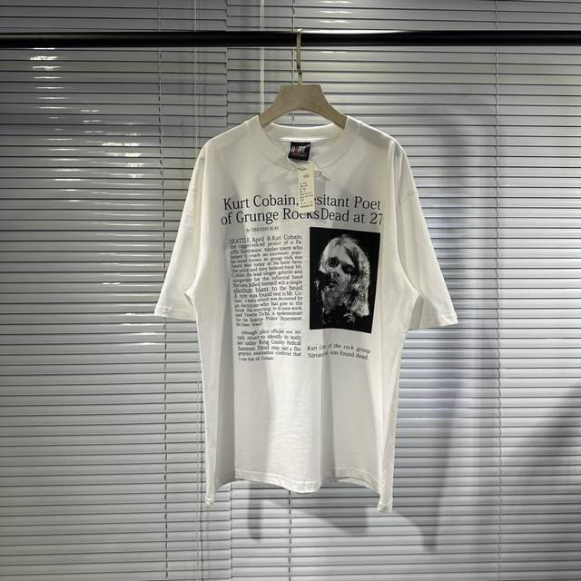 Nirvana Kurt Donald Cobain Heavyweight Short Sleeve High Street Men and Women St