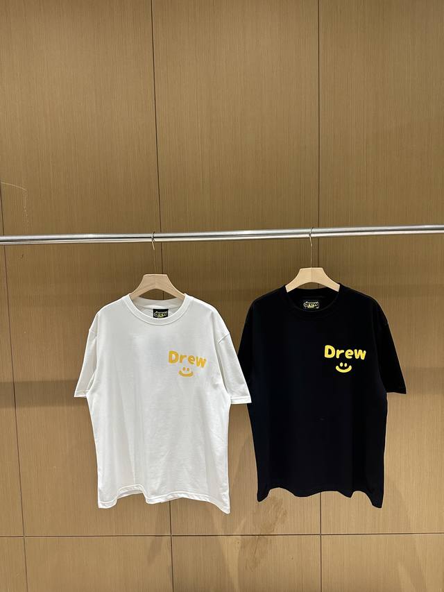 Correct version of Drew House smiley face niche simple letter print American sum