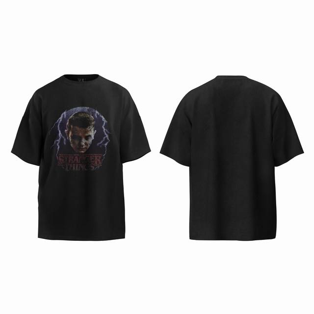 Ihnomuhit Stranger Things Eleven avatar pure cotton short-sleeved T-shirt Americ