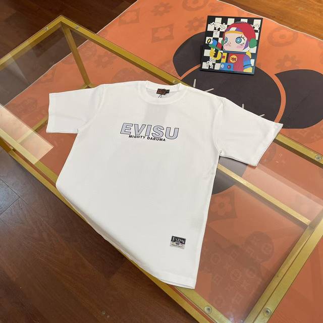 New arrival, Evisu Fushen 2025 new men's letter smiley face big M seagull short
