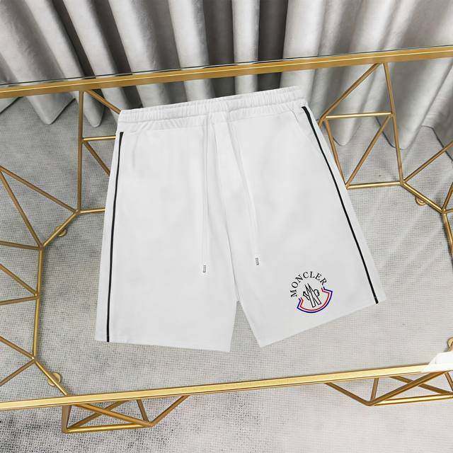 Moncler printed cotton shorts and sweatpants 1:1 matching fabric 380g cotton hig