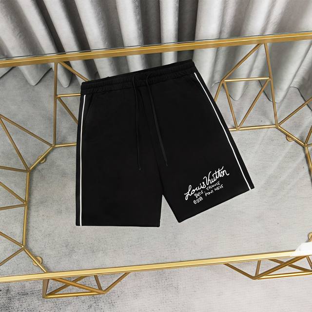 Louis Vuitton printed cotton shorts, sweatpants and shorts 1:1 matching fabric 3