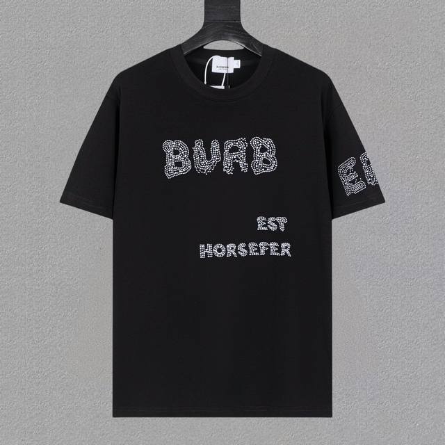 Burberry 25Ss new short sleeve, the highest version of heavy craftsmanship class