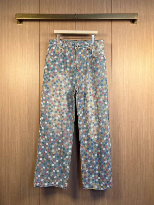 Lv 25Ss color mosaic jeans size: 30-32-34-36