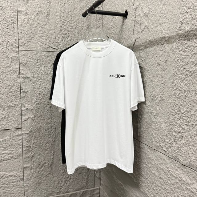 Celi* Celine 2025 Spring and Summer Simple Double C Letter Embroidery Personaliz