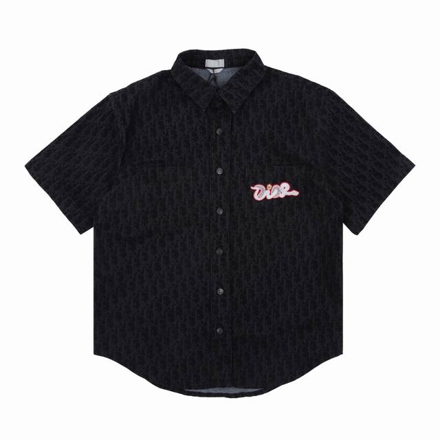 Dior Dior Snake Year Limited Edition Denim Shirt Short Sleeve Size: Xs-L