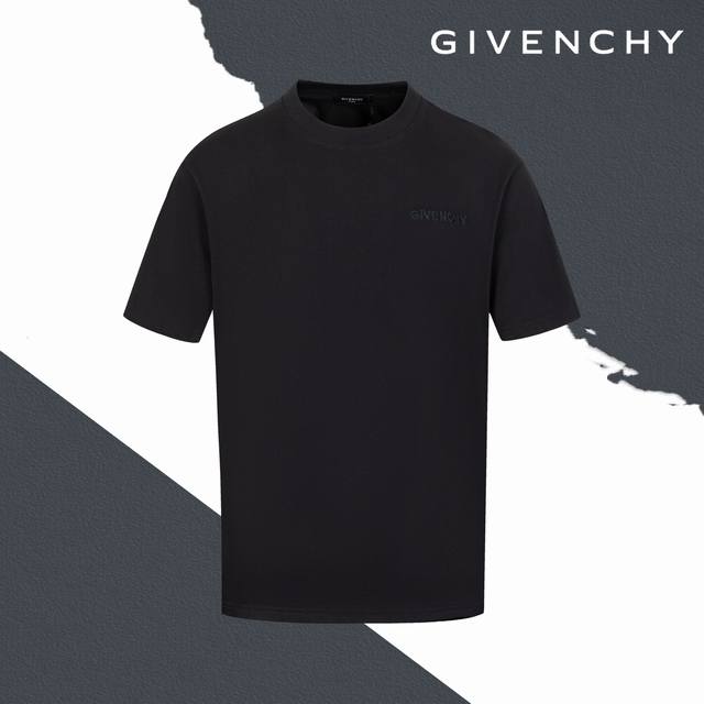 Style No. Sl204 Givenchy heavy letter logo embroidery round neck short sleeves C