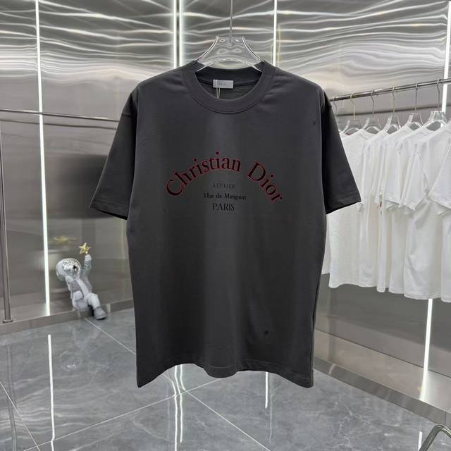 Dio 2025 summer new round neck T-shirt personality foam men and women same loose