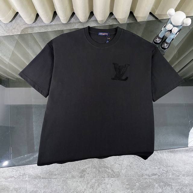 Louis Vuitton Lv 2025 new towel embroidered classic letter logo short-sleeved ro