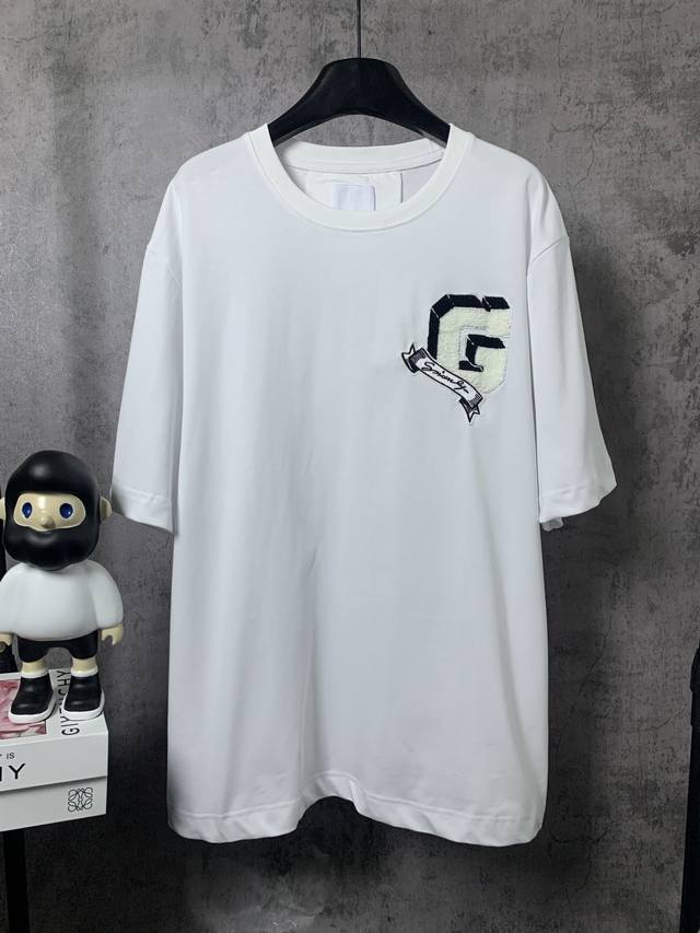Givenchy* Givenchy Givenchy* Givenchy short-sleeved towel embroidered T-shirt wi