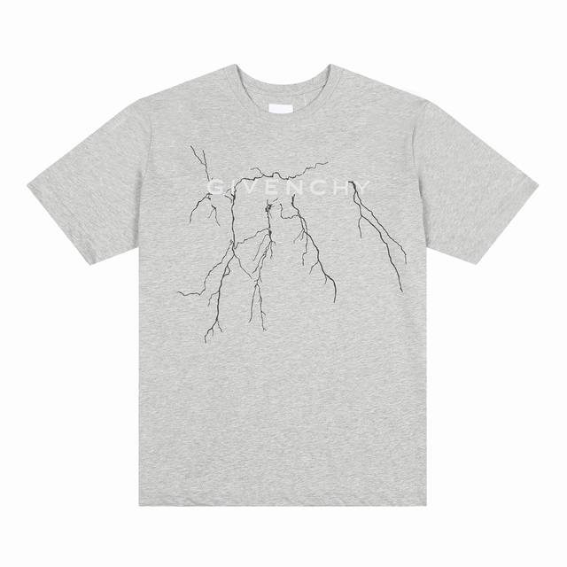 Givenchy* Givenchy Givenchy* Givenchy reflective lightning print short-sleeved T