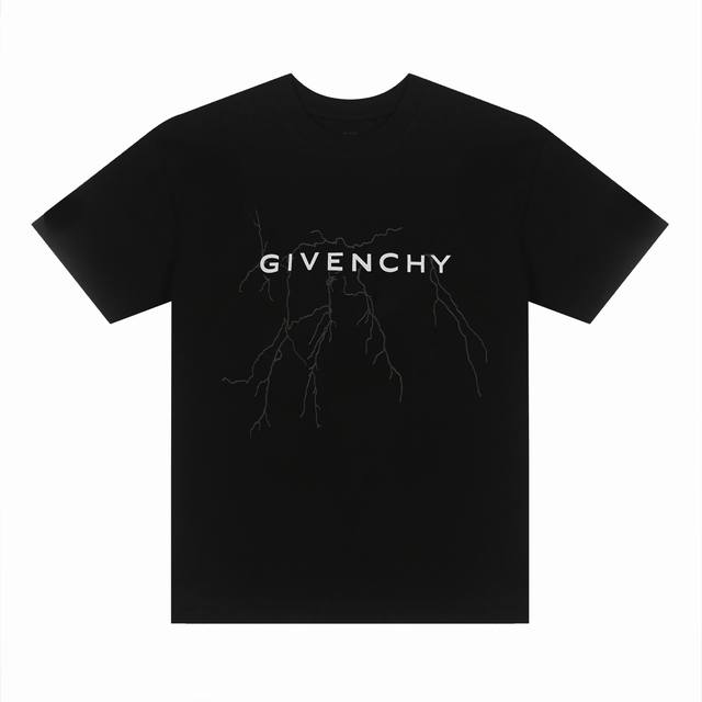 Givenchy* Givenchy Givenchy* Givenchy reflective lightning print short-sleeved T