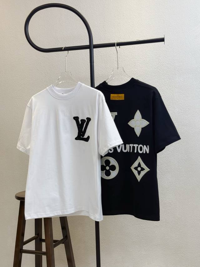 Model No. X204 Lv Louis Vuitton chest logo rope embroidery back encrypted poplin