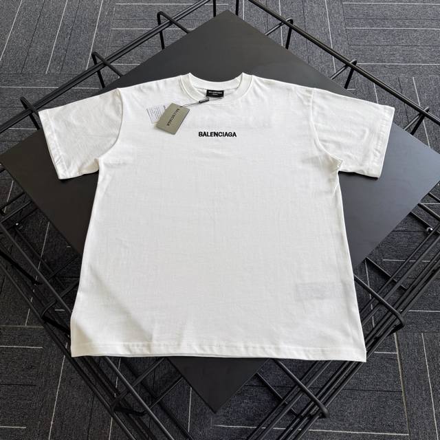 Style No. Bl001 Balenciaga high-density embroidery front and back letter short-s