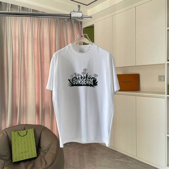 Bur Burberry 2025 summer new personalized letter logo printing custom fabric 300